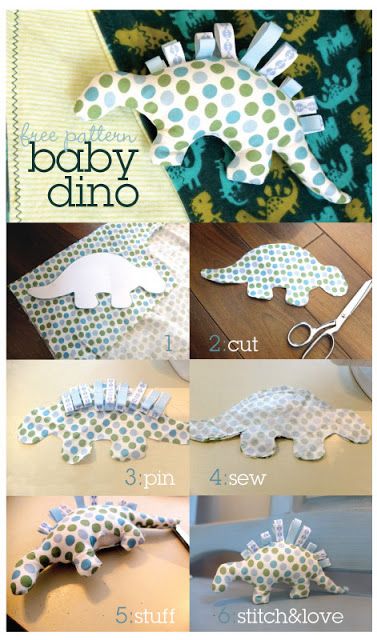 I pin these sewing patterns in the hope that one day I will actually have more time to sew!!   Dinosaur toy! Hantverk Diy, Projek Menjahit, Soft Toy Patterns, Diy Bebe, Baby Dino, Costura Diy, Baby Sewing Projects, Baby Projects, Baby Diy