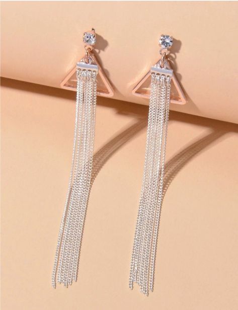 Fancy Jewellery Designs, Indian Jewellery Design Earrings, Earrings Design, Tassel Drop Earrings, Jewelry Design Earrings, Fancy Jewellery, Birthday Jewelry Gift, Silver Drop Earrings, Girls Jewelry