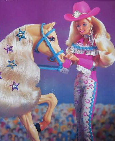 Cowgirl Barbie Doll, Cowgirl Barbie, Barbie Cowgirl, Barbie Horse, Barbie Aesthetic, Barbie Room, Horse Costumes, Barbie Dolls Diy, Dolls Diy