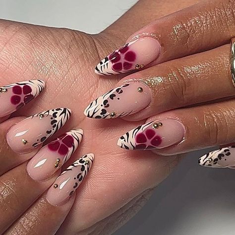 Discover our latest nail collection featuring short almond nails, zebra French tip designs, and white French tips adorned with delicate flowers. Perfect for adding a touch of flair to any look. #2408-34 LENGTH & SHAPE As Seen In the Picture: Long Almond 🎁 EACH SET OF NAIL INCLUDES: 10 HANDMADE press on nails of your size Adhesive tabs l Alcohol Pads l nail glue l file l buffer l cuticle stick 🍀 MATERIALS: Our handmade press-on nails using top-tier materials, guaranteeing durable and reliable results. You can reuse all of the nails multiple times if you take care of them. Follow the instructions provided with the nail set. ❤️ My nails will last for: 1- 2 days using adhesive tab (provided with the nail set) 2- 3 weeks using nail glue.   📏 SIZING: Each style is available in 4 sizes which s Short Zebra Nails, Nails Zebra French, Zebra Tip Nails, Nails Ideas Square, Zebra French Tip Nails, Zebra French Tip, Square Nails Designs, Intricate Nail Designs, Fierce Nails