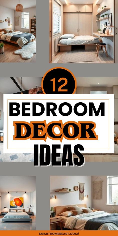 12 smart bedroom decor concepts that will transform your space into a stylish haven! From minimalist designs to cozy modern vibes, find the perfect inspiration for every aesthetic. Make your bedroom a retreat with clever storage, chic accessories, and creative layout ideas. #bedroomdecor #homeinspo #interiordesign #homestyling #smartdecor Smart Bedroom, Clever Storage, Modern Vibe, Chic Accessories, Minimalist Design, Room Inspiration, Concept Design, Bedroom Decor, Layout