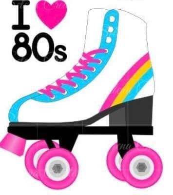 Roller Skates 80s, I Love The 80s Party, 80s Rollerskate, I Love The 80s, 80s Party Decorations, 80s Party, Roller Skate, Cricut Projects Vinyl, Roller Skates