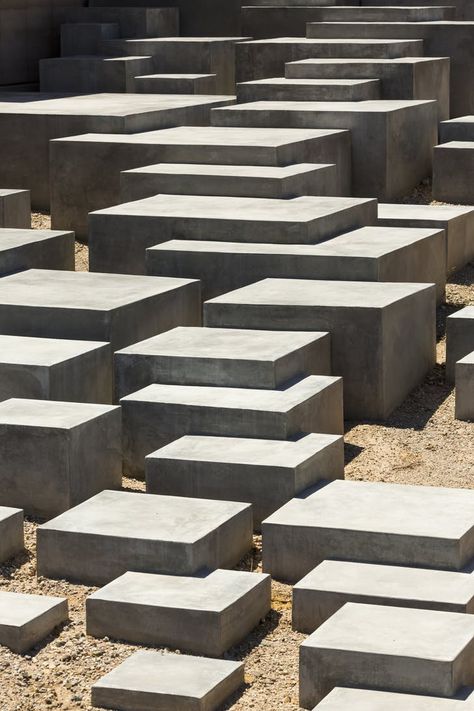 Architecture Firm D.U.S.T Carries Out the Master Builder Tradition in the Arizona Desert | Features | Archinect Modern Desert, Stair Steps, Mountain Retreat, Stairway To Heaven, Concrete Blocks, Staircase Design, Stairs Design, Architecture Firm, Urban Landscape