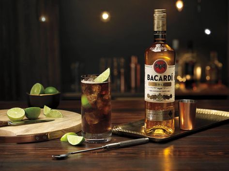 Bacardi White Rum, Mixing Cocktails, Bacardi Gold, Gold Rum, Bacardi Rum, White Rum, Oak Barrel, Bacardi, Wine And Liquor