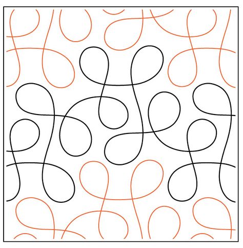 Cakewalk quilting pantograph sewing pattern by Sarah Ann Myers Cloisonne Patterns, Freeform Quilting, Freestyle Quilting, Quilting Pantographs, Quilting Stitch Patterns, Long Arm Quilting Patterns, Computerized Quilting, Free Motion Designs, Sarah Ann