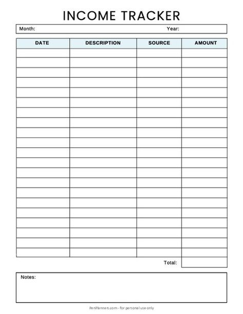 Free Income Tracker Template Yearly Budget, Travel Budget Planner, Printable Graph Paper, Income Sources, Income Tracker, Coordinate Graphing, Eviction Notice, Handwriting Paper, Study Planner Printable