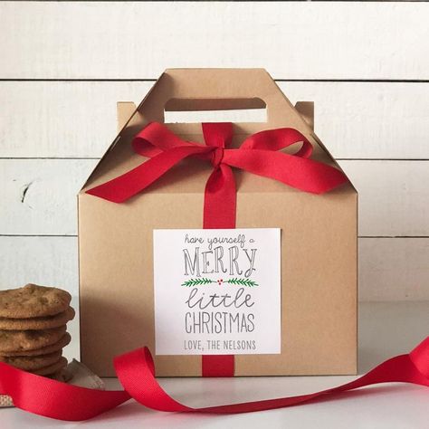 Christmas Cookie Boxes, Personalized Gift Boxes, Christmas Letter Template, Christmas Cookies Gift, Wedding Favor Labels, Cookie Boxes, Merry Christmas Love, Christmas Chalkboard, Holiday Gift Box