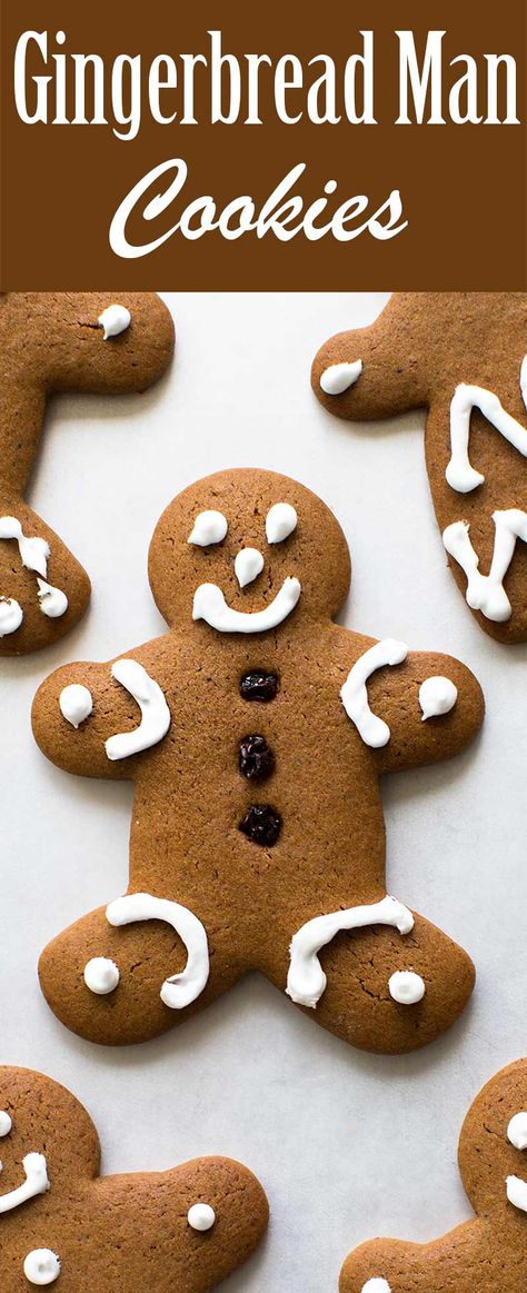 BEST Gingerbread Men Cookies! Deeply flavored with spices and molasses, tender or crispy depending on how long you bake them. #christmas #cookie #christmascookie #gingerbread Gingerbread Man Cookie Recipe, Easy Gingerbread Cookies, Chewy Gingerbread Cookies, Soft Gingerbread Cookies, Diy Easy Recipes, Ginger Bread Cookies Recipe, Man Cookies, Gingerbread Man Cookies, Crinkle Cookies