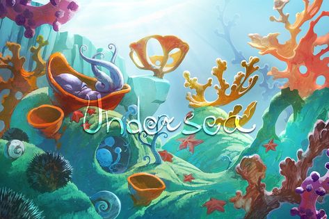 Under the sea scene #illustration#raster#resolution#whish Coral Reef Drawing, Coral Drawing, Acrylic Illustration, Underwater Cartoon, Ocean Art Painting, Sea Illustration, Underwater Painting, Underwater Theme, Underwater Scene