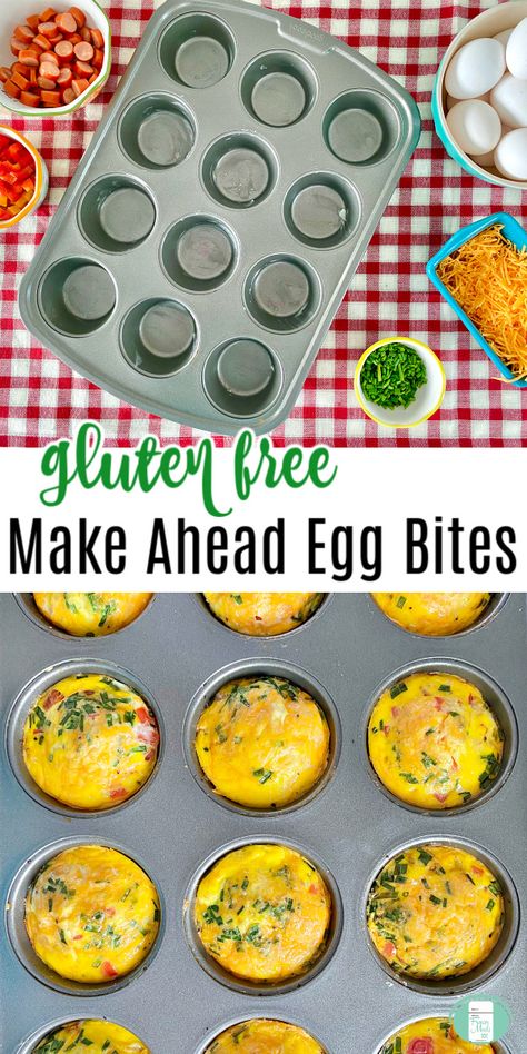 Scrambled Egg Bites, Gluten And Dairy Free Egg Bites, Quick And Easy Gluten Free Breakfast, Frozen Egg Bites Recipe, Egg Bites Make Ahead, Quick And Easy Egg Bites, Freeze Egg Bites, Healthy Frozen Breakfast Ideas, Frozen Egg Breakfast