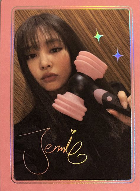 Blackpink Hammer, Jennie Card, Blink Book, Jennie Kim, Blackpink Jennie, Photo Poses, Aesthetic Anime, Photo Cards, Avatar