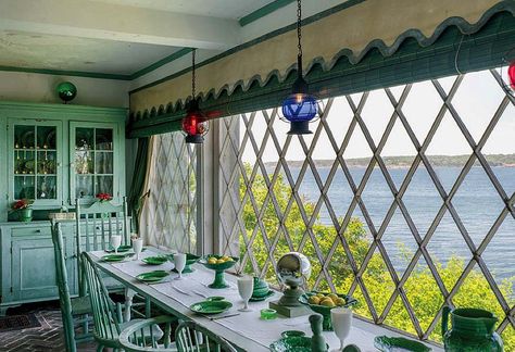 Beauport, the Sleeper-McCann House, in Gloucester | Harvard Magazine Indian Room, Leaded Glass Door, Historic New England, American Interior, Holiday House, House Museum, Stunning Interiors, Gloucester, Interior Design Styles