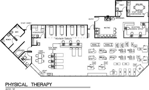 image Staff Lounge, Rehabilitation Center, Physical Therapy, Apartment Design, Architecture Details, Physics, Floor Plans, How To Plan, Architecture