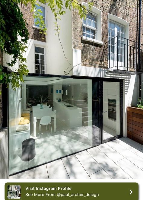 Glass Box Extension, Small Conservatory, Box Extension, Contemporary Garage Doors, Modern Conservatory, Sas Entree, Conservatory Design, Garden Room Extensions, Glass Garage Door