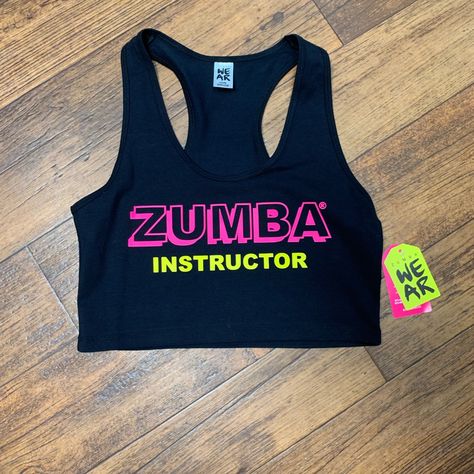 Nwt Zumba Instructor Crop Tank Zumba Clothes, Zumba Shirts, Zumba Outfit, Zumba Instructor, Mesh Crop Top, Dance Shirts, Zumba Fitness, Festival Shirts, Zumba Workout