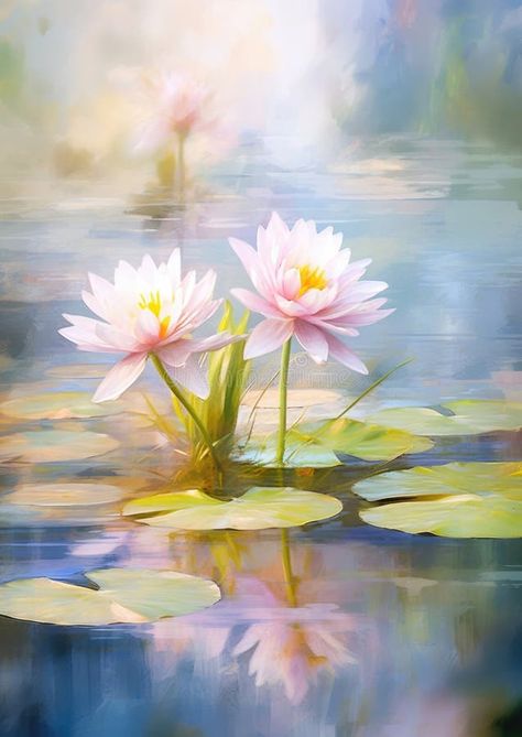 Water beauty lily nature green lotus plant blossom summer pink leaf flower royalty free stock image Pond Drawing Simple, Water Lilly Drawing Flowers, Water Lilies Drawing, Waterlily Drawing, Water Lily Illustration, Lily Pond Painting, Water Lily Drawing, The Water Lily Pond, Lotus Illustration