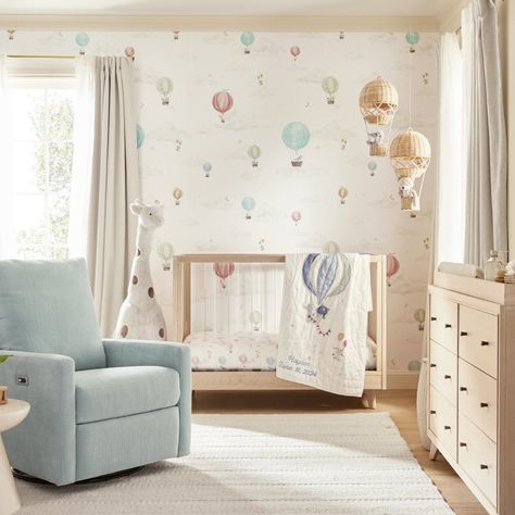 Have you explored our new summer arrivals yet?✨ #lovemypbk Hot Air Balloon Nursery, Baby Room Themes, Baby Room Inspiration, Whimsical Watercolor, Nursery Room Inspiration, Nursery Wallpaper, Nursery Room Decor, Baby's Room, Air Balloons