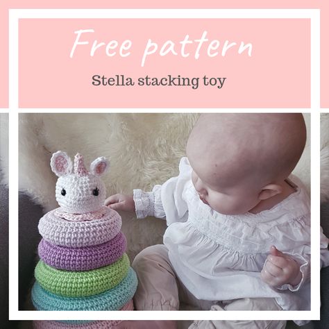 Baby Stacking Toys, Crochet Toys Free Patterns, Crochet Baby Gifts, Crochet Nursery, Crochet Toys Free, Crocheted Toys, Pola Amigurumi, Crochet Baby Toys, Crochet Amigurumi Free