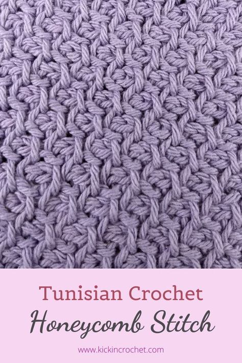 Tunisian Archives - Kickin Crochet Tunisian Honeycomb Stitch, Tunisian Crochet Washcloth Free Pattern, Crochet Honeycomb Stitch, Honeycomb Crochet, Crochet Honeycomb, Crochet Washcloth Free Pattern, Crochet Washcloth Free, Tunisian Crochet Blanket, Crochet Tunisian