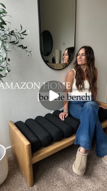 𝐃𝐚𝐧𝐢𝐞𝐥𝐥𝐞 𝐃𝐨𝐧𝐨𝐡𝐮𝐞 • AMAZON HOME FINDS • Lifestyle on Instagram: "Comment “SHOP” for links! Or click LINK IN BIO🛒 
Beautiful black boucle bench I found on Amazon with solid wood base!  Super easy to assemble and great quality!  Also comes in a white boucle cushion. 

#amazonhome #amazongadgets #amazonmusthaves #amazonhomefinds #amazonfavorites #amazonmusthaves #amazonfavorite #livingroomideas #amazonfinds #livingroominspiration #entrywaydesign #entrywaydecor 
#boucle #bouclé" Boucle Cushion, Boucle Bench, Amazon Home Finds, Home Finds, Entry Way Design, Amazon Gadgets, Amazon Home, Found On Amazon, Living Room Inspiration