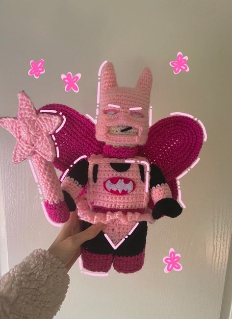 Fairy Superhero CROCHET PATTERN, Experienced Crocheter, Amigurumi Pattern, NOT the Actual Plushie - Etsy Crochet Projects For Boyfriend, Fairy Superhero, Red Crochet Ideas, Pink Crochet Ideas, Pink Batman, Crochet Lego, Crochet Figures, Batman Gifts, Crochet Fairy