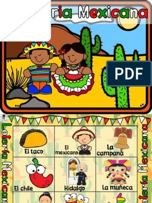 Lotería - Identidad Nacional PDF | PDF Tacos Mexicanos