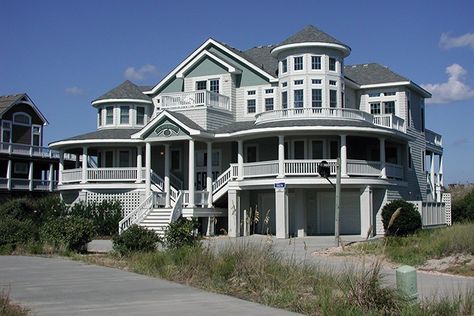 House Outer Design Cottage, Outer Banks House, Big Beach House, Obx House, Outer Banks Beach House, Outer Banks Houses, Pine Island, Dream Beach Houses, Beach House Rental