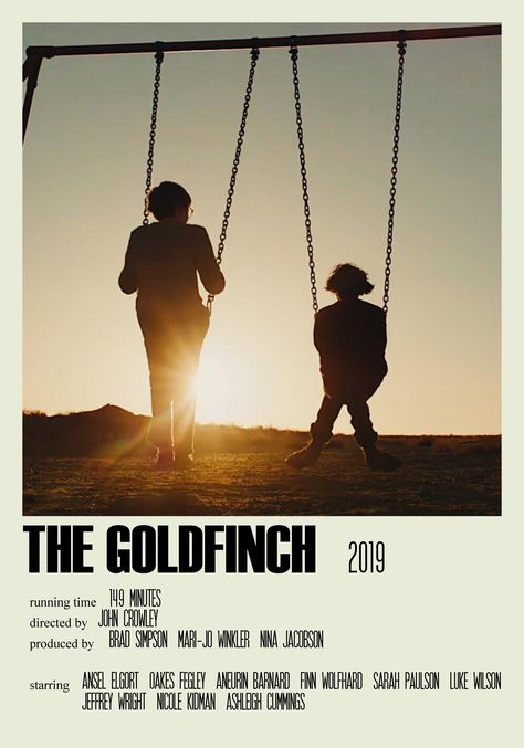 The Goldfinch Movie Poster, Gold Finch Movie, The Goldfinch Poster, Goldfinch Poster, The Gold Finch, Goldfinch Movie, Gold Finch, Indie Movie Posters, The Goldfinch