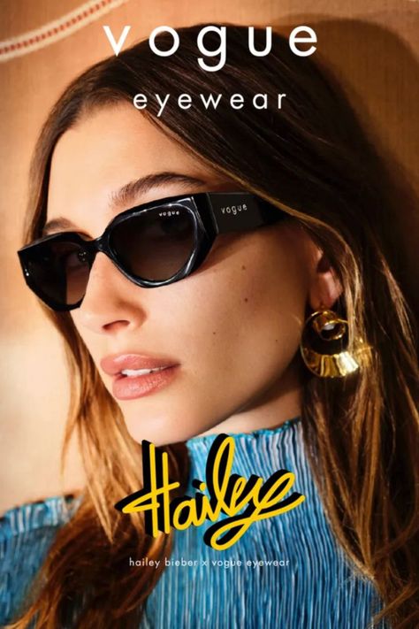 Hailey Bieber X Vogue Eyewear has arrived! Not a collaboration to miss, Hailey Bieber's first eyewear collection with Vogue Eyewear brings a range of fresh and on-trend styles that embody the supermodel's understated street style look. Types Of Sunglasses, Hailey Baldwin Style, Vogue Sunglasses, Eyewear Trends, Vogue Eyewear, Stylish Glasses, Trending Sunglasses, Hailey Bieber, Street Style Looks