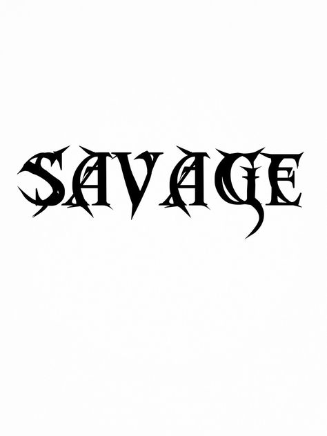 Savage Tattoo For Men, Tatto Man, Savage Tattoo, Negative Tattoo, Dangerous Person, Thorn Tattoo, Supreme Iphone Wallpaper, Savage Texts, Embroidery Tattoo