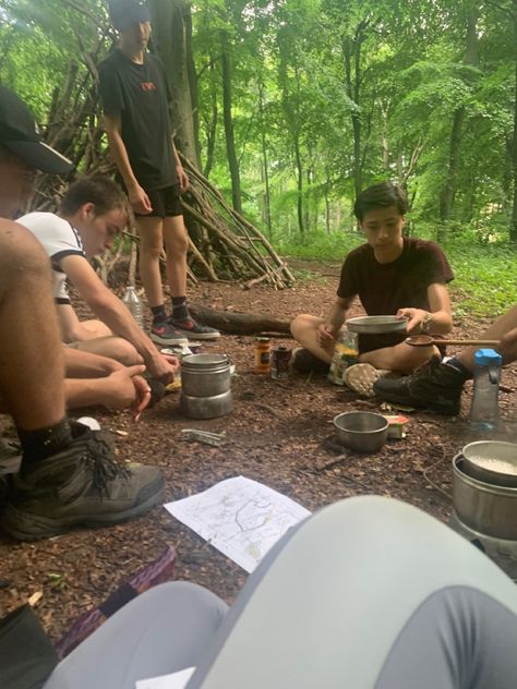 Forest Camping Aesthetic, Teenage Camping Aesthetic, Duke Of Edinburgh Expedition Aesthetic, Hiking With Kids Aesthetic, Duke Of Edinburgh, Hiking With Friends Aesthetic, Duke Of Edinburgh Expedition, Camping With Teens, Future Vision