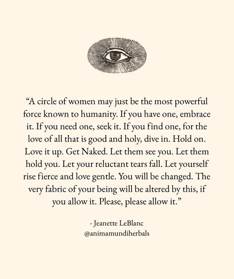 Circle Of Women Quote, Shakti Quotes Divine Feminine, Goddess Words, Sacred Woman Quotes, Woman’s Circle, Women Circle Quotes, Sacred Feminine Aesthetic, Womens Circle Divine Feminine, Sacred Sensuality