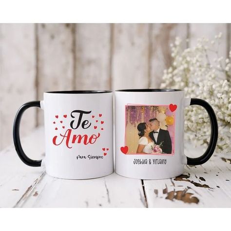 Pick A Color, Red Or Black, Customised Mugs, Day Weddings, Feb 7, Decoration Design, Custom Mug, Custom Mugs, Girlfriend Gifts