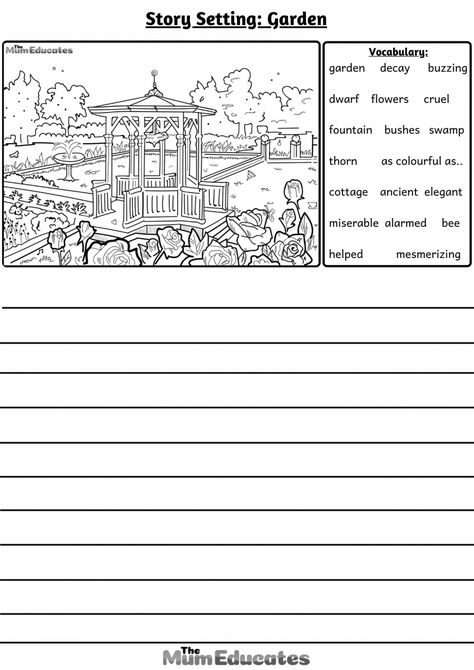 Free 15+ Story Settings Description Writing Frames - The Mum Educates Written Expression Activities, Picture Story Writing, Description Writing, Display Boards For School, Written Expression, Story Settings, Writing Mini Lessons, Picture Writing, 5th Grade Writing