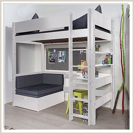 Do you need a loft bed for your small home or apartment? You can make your own with this easy tutorial! Ikea Boys Bedroom Ideas, Ikea Boys Bedroom, Loft Beds For Teens, Ikea Loft Bed, Girls Loft Bed, Loft Bed Plans, Diy Loft Bed, Kids Loft Beds, Bunk Beds With Stairs