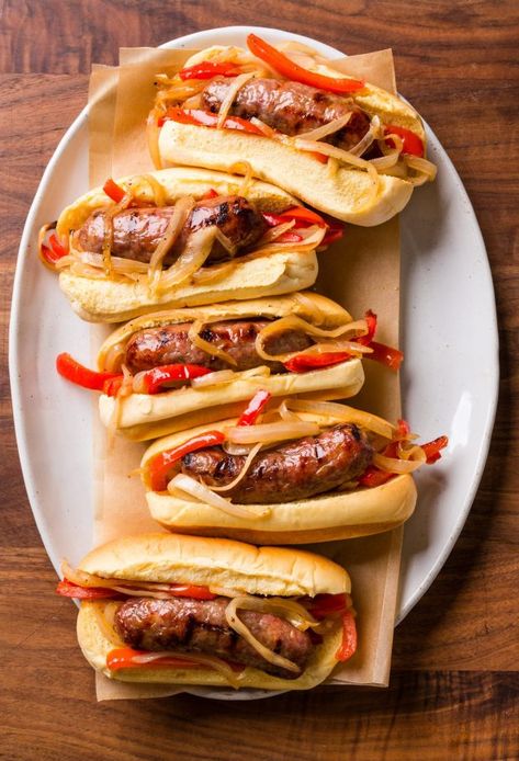 Sausage Subs, Sausage With Peppers And Onions, Meaty Lasagna, Chicken Scarpariello, Sausage Peppers And Onions, Grilled Sausage, Hot Italian Sausage, Sweet Italian Sausage, Sausage And Peppers