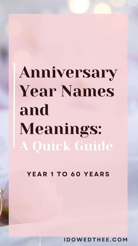 What are the wedding anniversary year names and meanings? Here is a full list on all you need to know and what gifts represent the year. Wedding Anniversary Year Names and Meanings: A Quick Guide Wedding Anniversary Years Meaning, Wedding Anniversary Years List, 34 Wedding Anniversary, Wedding Anniversary By Year, Anniversary Years Meaning, Anniversary Years List, Anniversary Colors By Year, Anniversary Year Gifts List, Anniversary Themes By Year