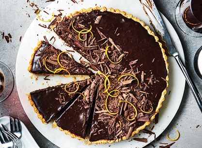 Coconut-Orange Ganache | Publix Recipes Italian Chocolate Cake Recipe, Perfect Flaky Pie Crust, Blood Orange Recipes, Perfect Pie Crust Recipe, Chocolate Cake Recipes, Chocolate Tarts Recipe, Italian Chocolate, Orange Chocolate, Flourless Chocolate Cakes