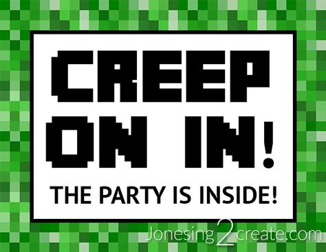 Minecraft Birthday Party free printable door sign Minecraft Welcome Sign, Minecraft Sign, Minecraft Birthday Party Games, Minecraft Bday Party, Minecraft Party Printables, Minecraft Birthday Ideas, Diy Minecraft Birthday Party, Minecraft Birthday Party Ideas, Minecraft Party Decorations