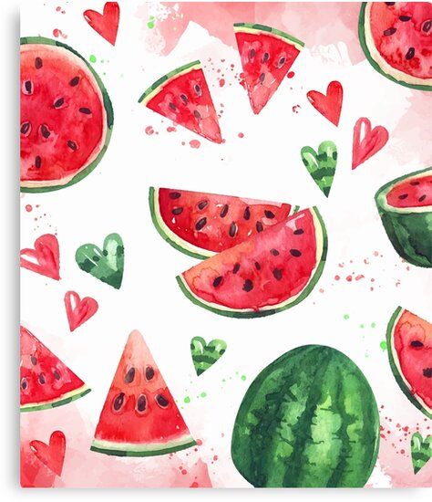 #watermelon #watermelon-aesthetic #aesthetic #canvas #home-decor #art #artprint #print #home #decoration #fashion #kitchen #fruit #nature #red #watercolor #painting #food #room #ideas #home-decor-ideas #redbubble #buy #cute #love #wall Watermelon Art Print, Watermelon Illustration, Watermelon Painting, Watermelon Wallpaper, Watermelon Art, Apple Art, Watermelon Print, Easy Art, Birthday Cards Diy