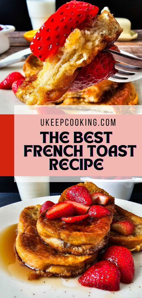 Try the Best French Toast Recipe for an easy breakfast idea that takes a classic family recipe and gives it a gourmet twist. This easy-to-make dish turns your morning into a fancy treat with its rich, comforting flavors. Perfect for impressing guests or enjoying a special family breakfast! Easy Cinnamon French Toast, Best French Toast Recipe, Awesome French Toast Recipe, The Best French Toast, Homemade French Toast, Brioche French Toast, Best French Toast, French Toast Breakfast, Cinnamon French Toast