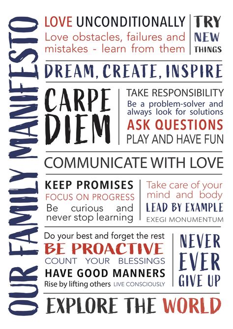 Family manifesto poster, family manifesto example, family mission statement example Personal Manifesto Examples, Family Rules Poster, Mission Statement Poster, Homeschool Mission Statement, Family Mission Statement Ideas, Family Values Ideas, Family Values Poster, Family Motto Sign, Mission Statement Design