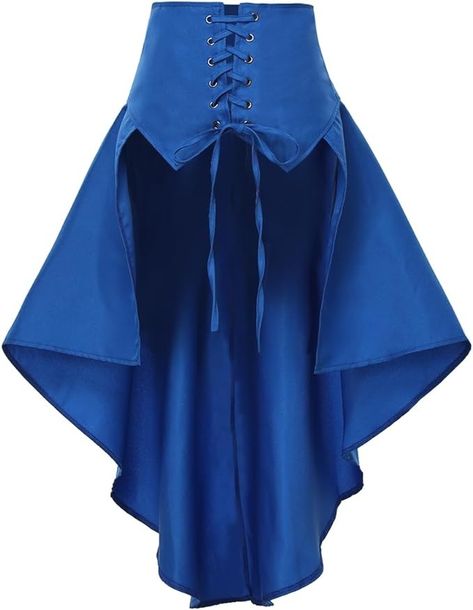 COSDREAMER Steampunk Women's Skirts Waist Belt for Women Ruffles Pirate Corset Costumes (Royal Blue, Medium) : Amazon.co.uk: Toys & Games Renfaire Outfit, Pirate Corset, Pirate Costume Diy, Steampunk Woman, Gangs Of New York, Pirate Outfit, Corset Costumes, Waist Corset, Blue Corset