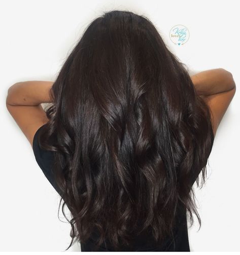 Level 2 Dark Brown With Red Undertones Hair, Dark Brown Red Undertones, Dark Brown Hair With Red Undertones, Dark Chocolate Brown Hair Color, Pelo Chocolate, Dark Chocolate Brown Hair, Hair Levels, Chocolate Brown Hair Color, Chocolate Hair