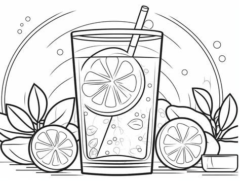 illustration of Lemonade stand coloring for adults Adult Lemonade, Mandala Turtle, Lemonade Stand, Fantasy Fairy, Adult Coloring Pages, Lemonade, Coloring Pages For Kids, Adult Coloring, Free Printables