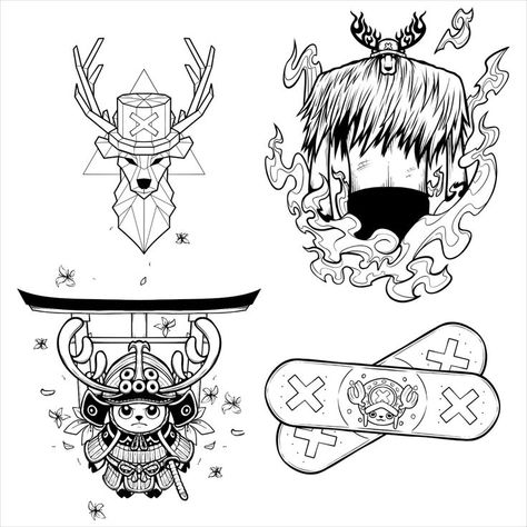 Chopper One Piece Tattoo, Chopper Tattoo, One Piece Tattoo Ideas, Piece Tattoo Ideas, One Piece Tattoo, Any Tattoo, Lion Tattoo Sleeves, Small Chest Tattoos, One Piece Chopper