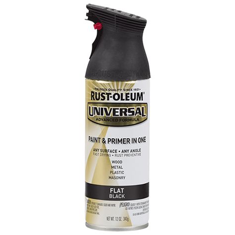 Rust-Oleum Spray Paint | Universal Flat Spray Paint Plastic, Best Spray Paint, Black Spray Paint, Spray Paints, Painting Plastic, Rust Oleum, Paint Brands, Paint Primer, The Ranch