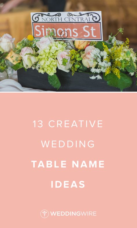 13 Creative Wedding Table Name Ideas {Priscilla Thomas Photography} Creative Wedding Table Names, Wedding Table Name Ideas Unique, Alternative Table Number Ideas, Wedding Reception Table Number Ideas, Unique Table Names Wedding, Wedding Table Names Instead Of Numbers, Table Number Ideas For Weddings, Table Names Wedding Ideas, Creative Table Numbers Wedding