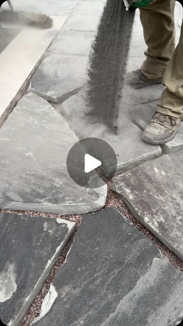 Hardscape Mentor | Outdoor Living Design & Build Training on Instagram: "What do you put between flagstone joints? ⬇️
•
•
•
The best damn sand… 
•
•
@sek_surebond X-Treme Wide Joint Sand is formulated for joints ranging from 1/8” up to 4“which is perfect for #twofingerjoint flagstone 
•
•
#Hardscape #hardscaping #flagstone #hardscapedesign #patio #pavers #outdoorliving #construction #build #hardscapementor #outdoorpatio #patiodesign #patiolife #diy #contractor #contractorlife #bluecollar #landscaping #landscape #yard #backyard #outdoorlivingspace" Large Flagstone Patio, How To Lay Flagstone, Flagstone Patio Design, Stone Patio Ideas, Flagstone Pavers, Landscape Yard, Stone Porches, Flagstone Walkway, Backyard Chicken Coop Plans