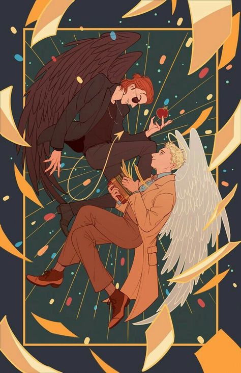 Good Omens Crowley, Crowley Aziraphale, Good Omens Book, Film Anime, Yuji Itadori, Japon Illustration, Good Omens, Michael Sheen, Neil Gaiman